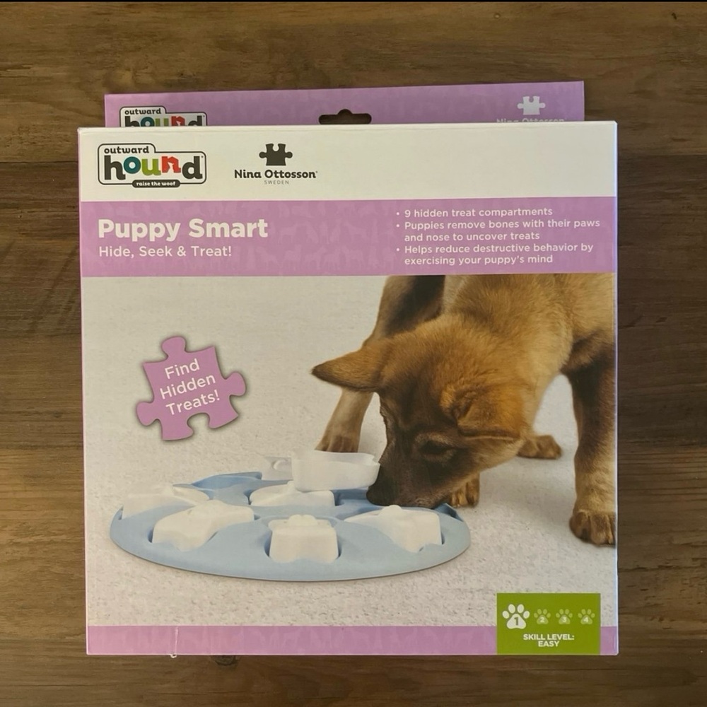 Outward Hound Purple and White Puppy Puzzle